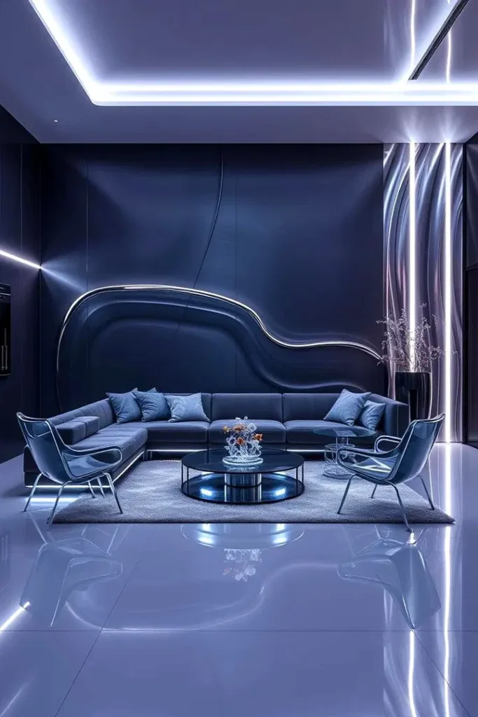 Futuristic Metallic Touch
