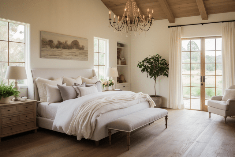 Unique Farmhouse bedroom 