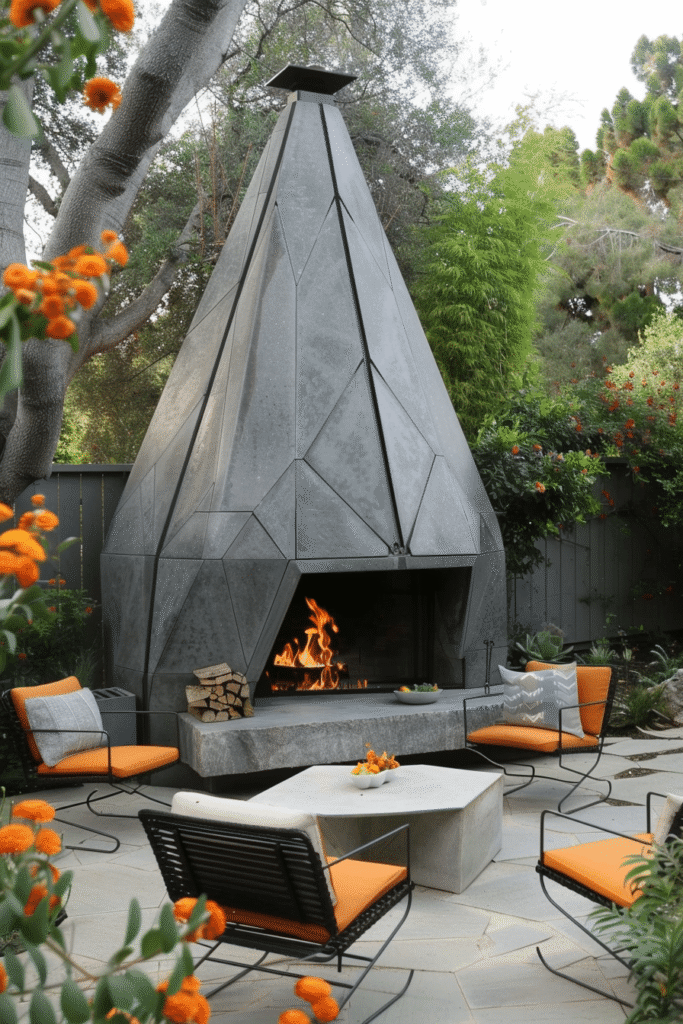 Sculptural Flame Retreat