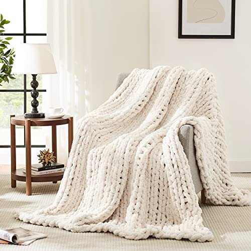 Chunky Knit Throw Blanket