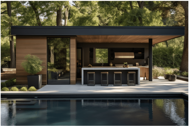 Modern Pool House