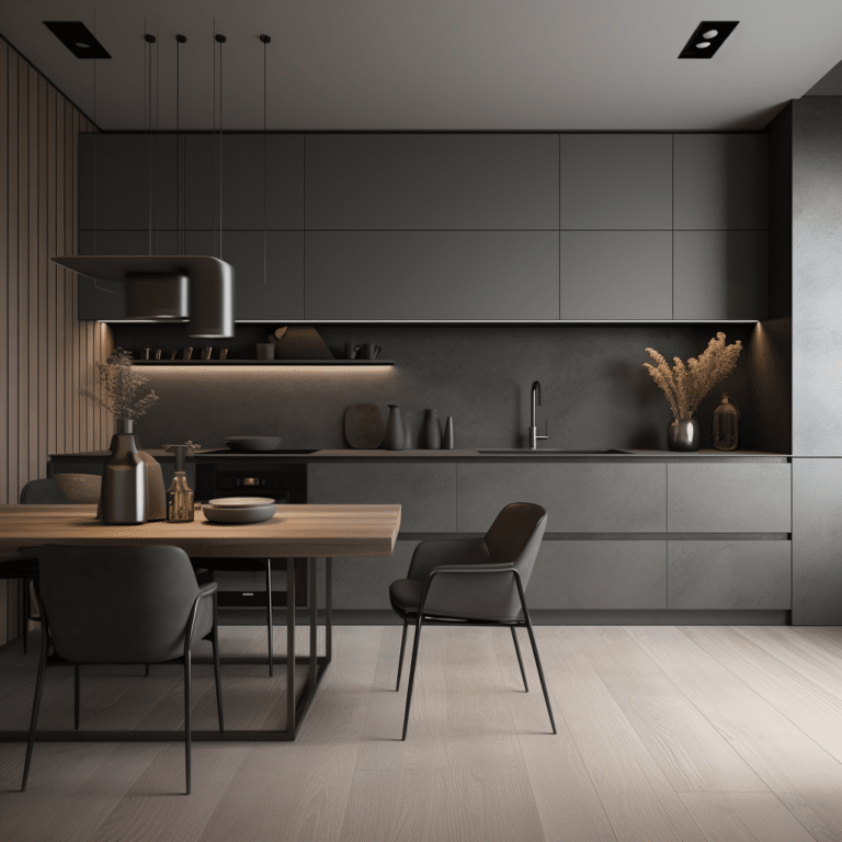 Contemporary Black Kitchen