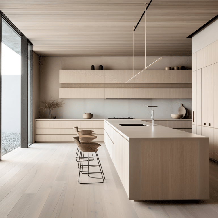 Serene Light Wood Kitchen