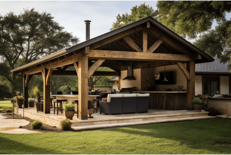 Shaded Retreat Outdoor Kitchen