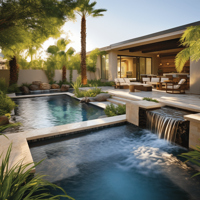 Waterfall spa